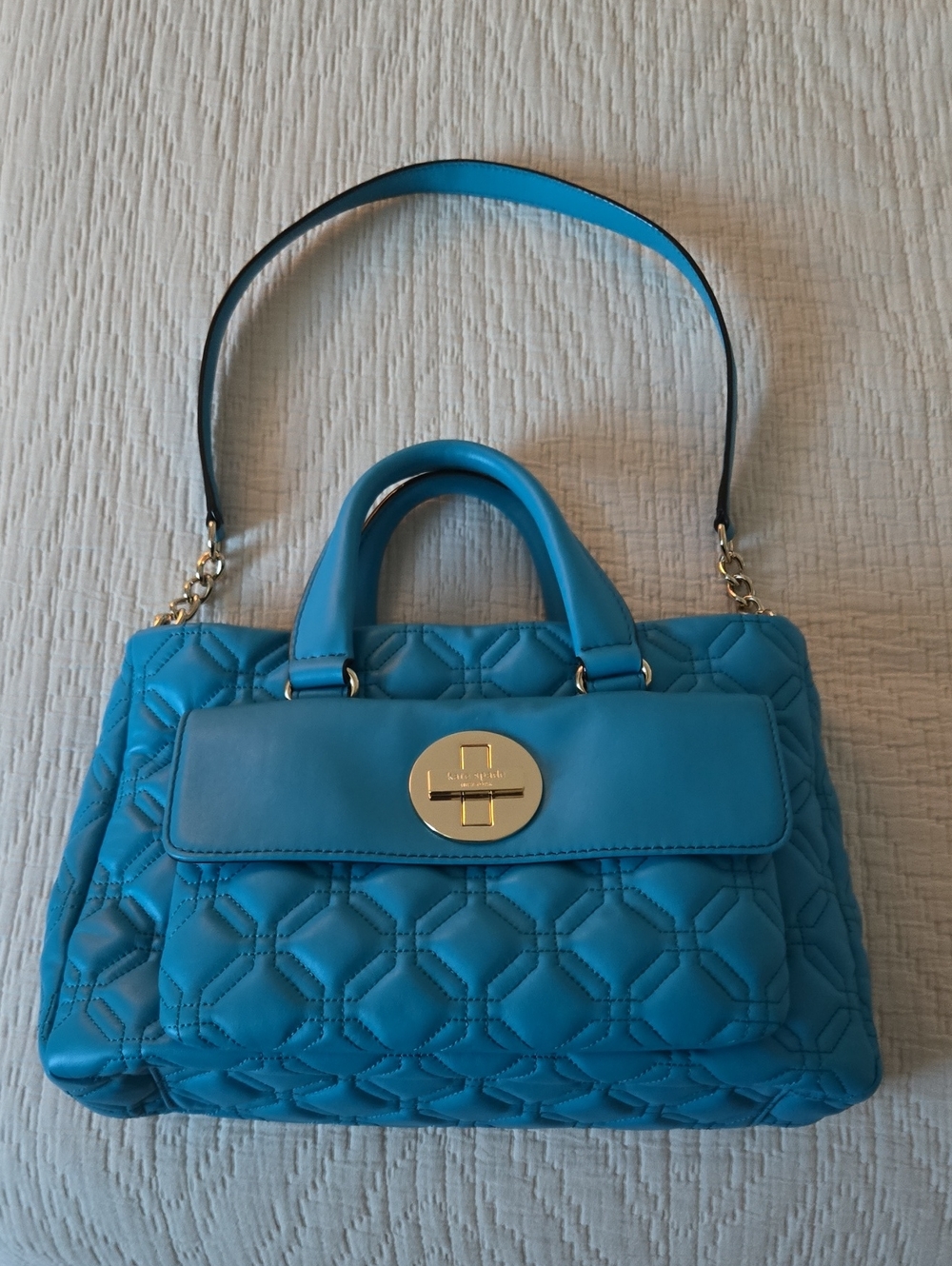 KATE SPADE New York ASTOR COURT LILA  Quilted leather East West shoulder bag